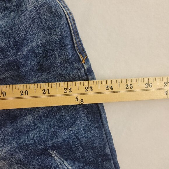 Hype Women's Blue Denim Joggers Size 21/22 - Stretchy Comfortable Elastic Waist - Picture 11 of 12